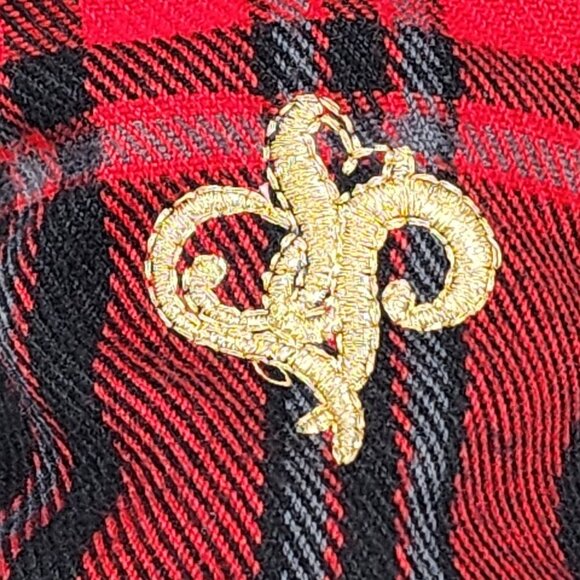 Southpole Red & Black Plaid Cropped Jacket With Ribbed, Women's Large - Picture 6 of 13